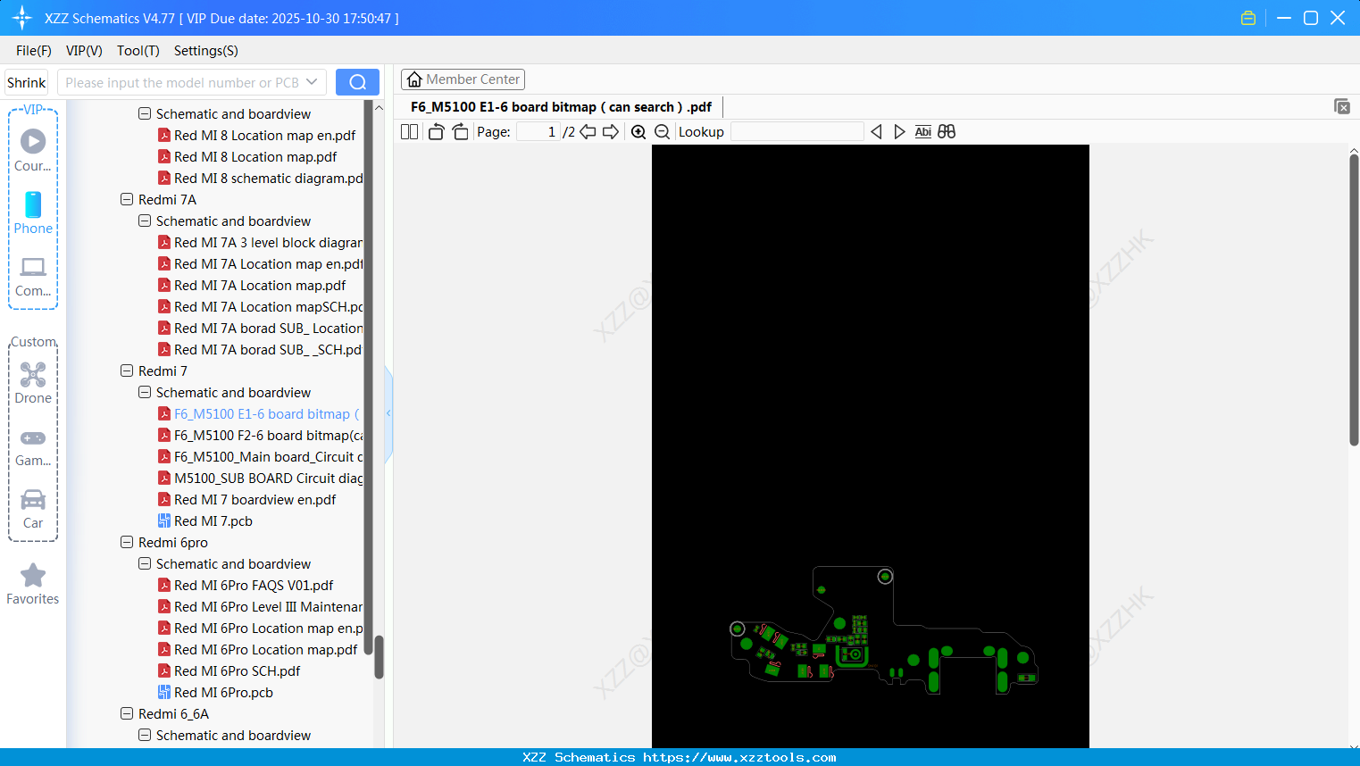Xiaomi Redmi F6_M5100 E1-6 Board Bitmapгиcan Searchгй